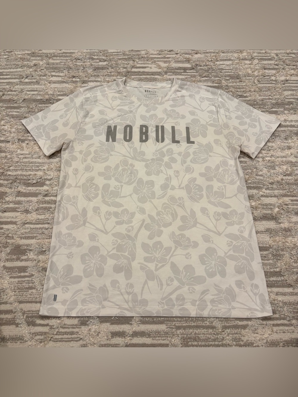Nobull Tee Shirt Men’s Large Floral Print Soft Wicking Light Athletic Workout
